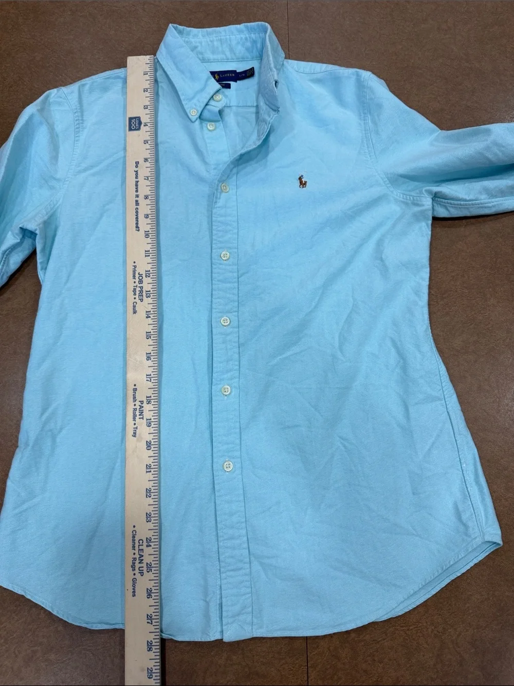 Polo by Ralph Lauren Classic Sky Blue Button-Down Shirt- Small Blemishes- Size L